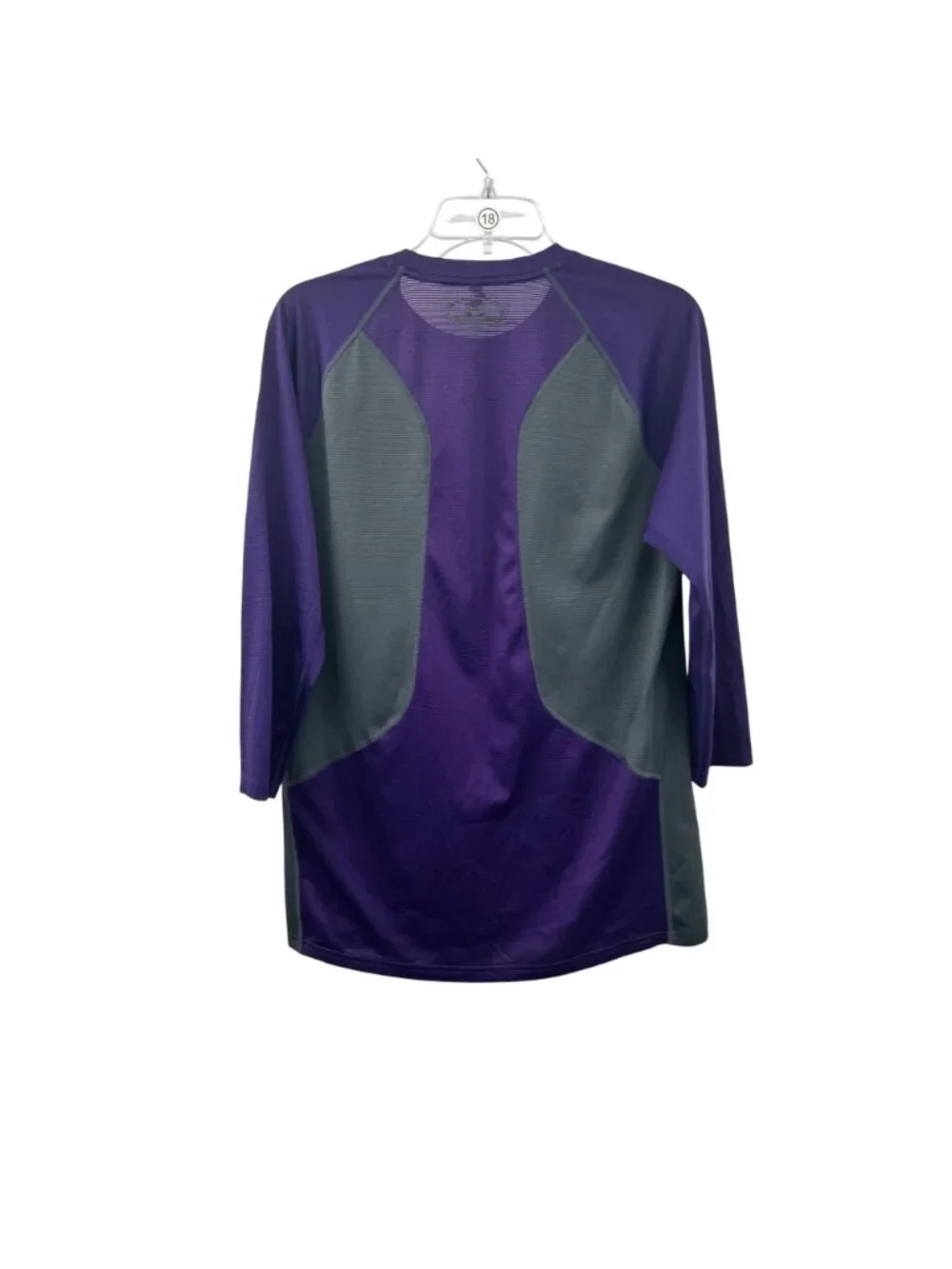 Under Armour Womens Active Long Sleeve Top Gray/Purple Size Medium